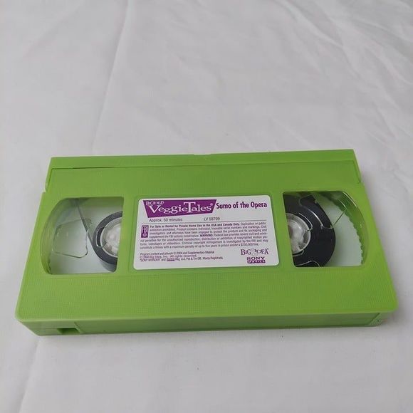 VeggieTales Sumo of the Opera A Lesson in Perseverance VHS Green Tape 2004 Kids - Picture 6 of 6